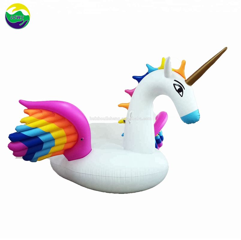 PVC-plastic zwembadfloat 250cm eenhoorn zwembadfloat paard