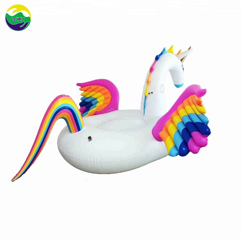 PVC-plastic zwembadfloat 250cm eenhoorn zwembadfloat paard