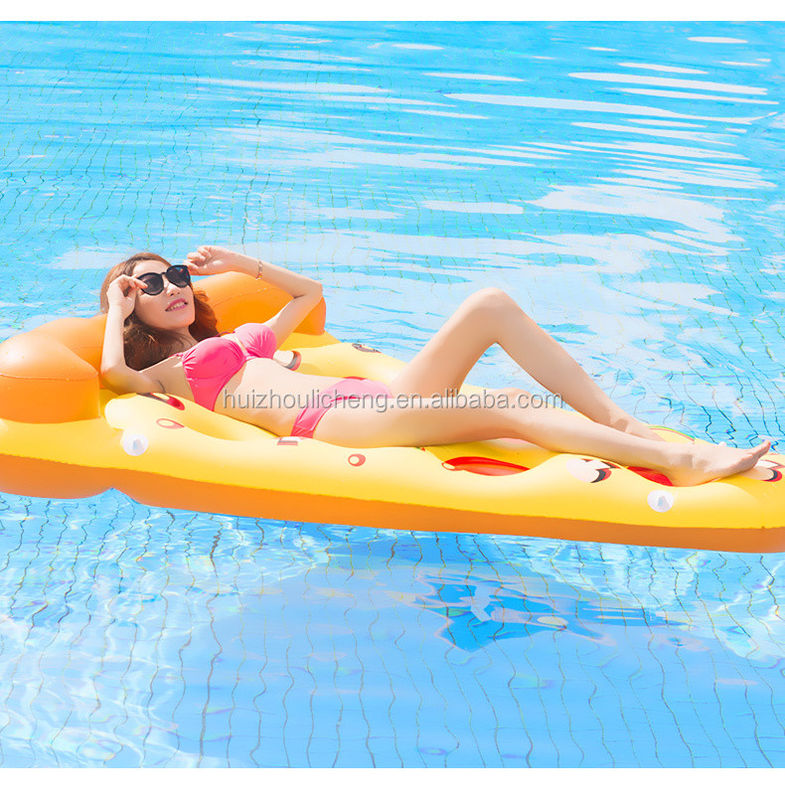 Grappig zwembad pizza zwembad zweef 180 x 130 cm opblaasbare water zweef voor volwassenen