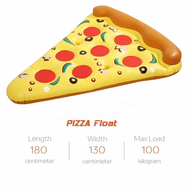 Grappig zwembad pizza zwembad zweef 180 x 130 cm opblaasbare water zweef voor volwassenen