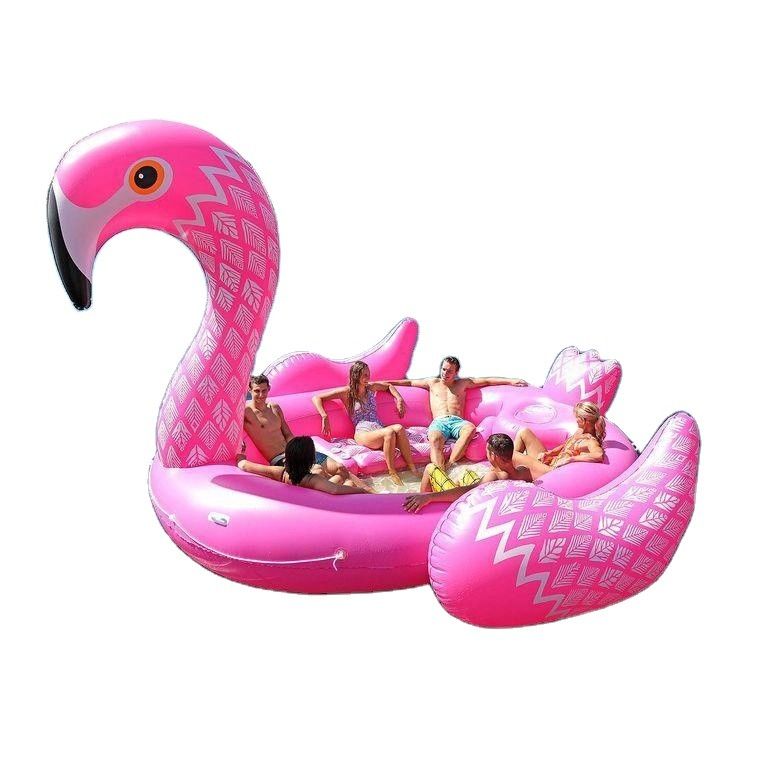 Reus 6 Persoon Volwassen zwembad Float opblaasbaar Famingo speelgoed watervlot zwembad Floating Lounge