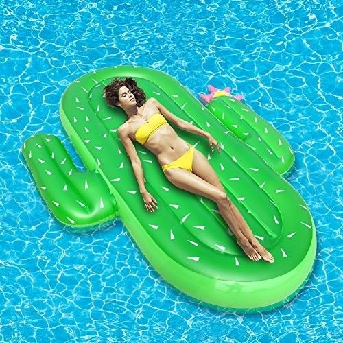 Vakantie opblaasbaar Cactus Drink Float speelgoed zwembad Float zwembad Float stoelen voor volwassenen BSCI