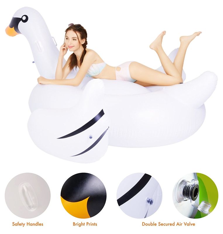 1.5kg Waterpark Volwassenen zwembad Float Groot zwembad Opblaasbare Zwanen Float Floats ISO9001
