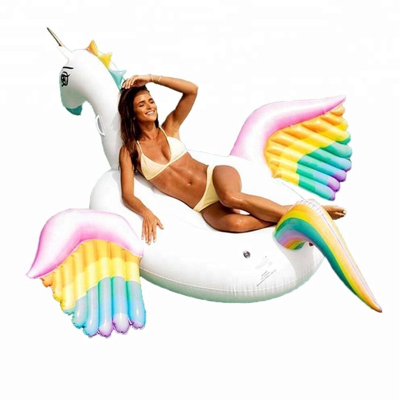 Regenboog opblaasbaar volwassen zwembad Float zwembad Pegasus Float voor volwassenen en kinderen