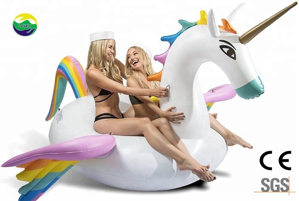Regenboog opblaasbaar volwassen zwembad Float zwembad Pegasus Float voor volwassenen en kinderen