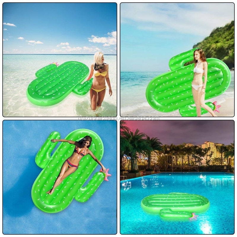 Family Fun Cactus Pool Float Non-Phthalate PVC Zomerfeest Float For Lake
