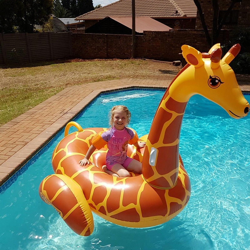 Opblaasbare zwembroek giraffe zwembad 0,32 mm Float decoratie reusachtige opblaasbare zwembad