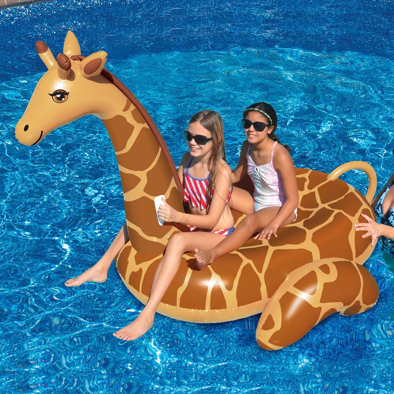 Opblaasbare zwembroek giraffe zwembad 0,32 mm Float decoratie reusachtige opblaasbare zwembad
