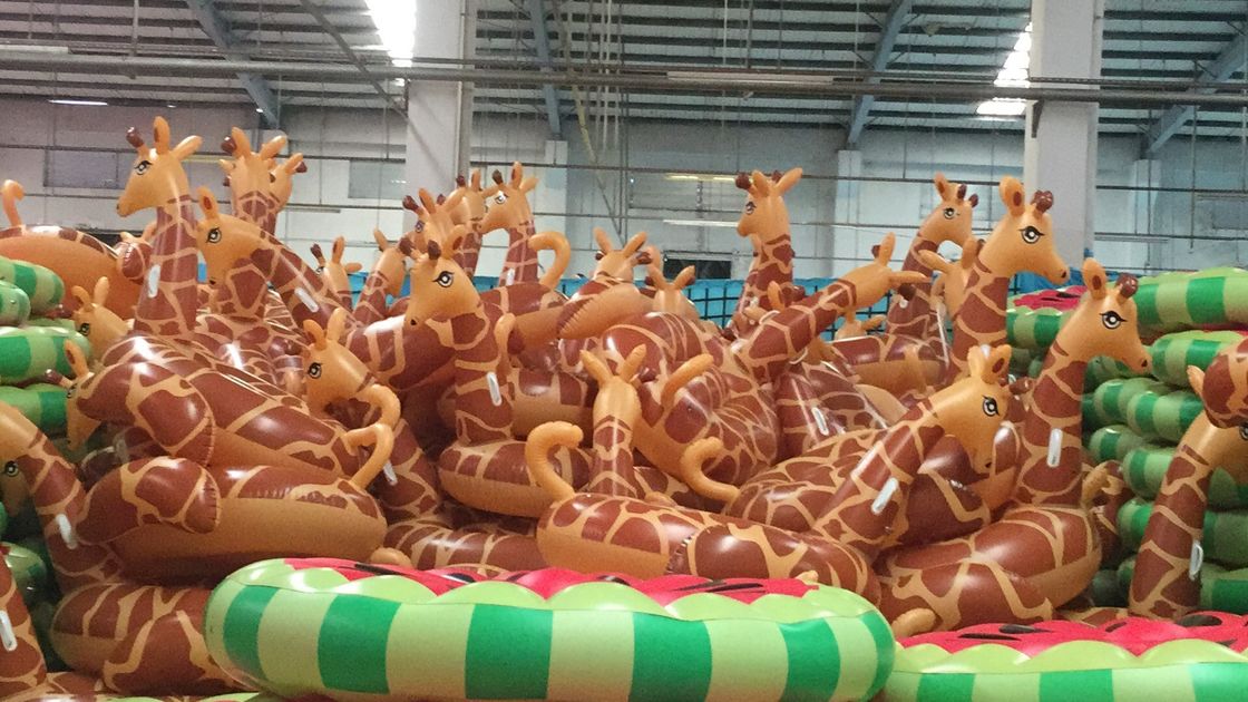 Opblaasbare zwembroek giraffe zwembad 0,32 mm Float decoratie reusachtige opblaasbare zwembad