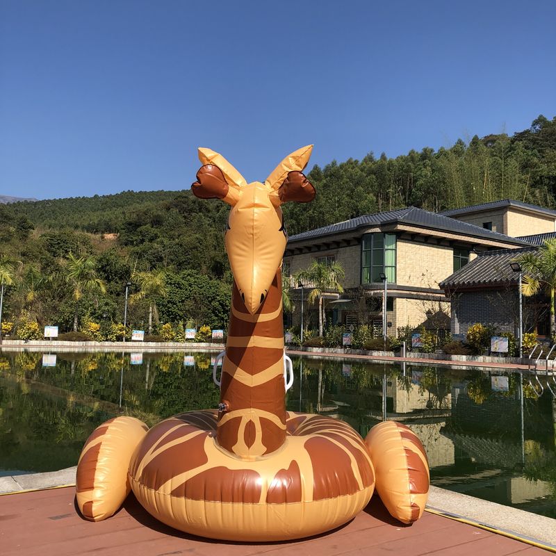 Opblaasbare zwembroek giraffe zwembad 0,32 mm Float decoratie reusachtige opblaasbare zwembad