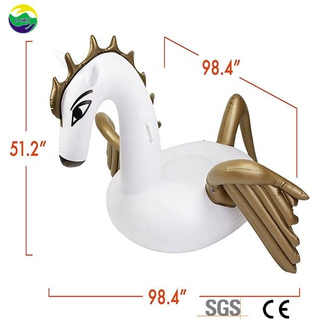Eco Friendly Pegasus opblaasbaar zwembad Float Paard Volwassenen speelgoed 250 x 250 x 130cm