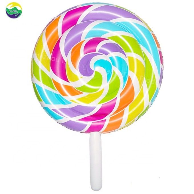 0.3mm Multicolor Groot zwembad Floats opblaasbare lollypop zwembad Float 220 x 150cm