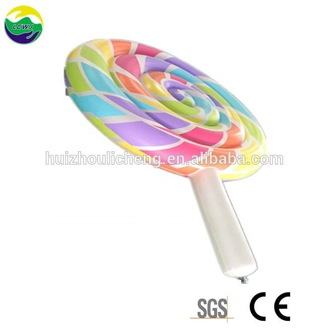 0.3mm Multicolor Groot zwembad Floats opblaasbare lollypop zwembad Float 220 x 150cm
