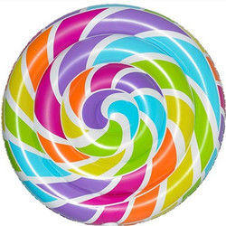 0.3mm Multicolor Groot zwembad Floats opblaasbare lollypop zwembad Float 220 x 150cm