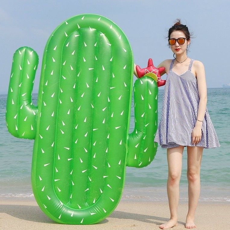 Kinderen Cactus opblaasbaar zwembad Float Groen Outdoor Raft Lounge Voor volwassenen Zomerfeest