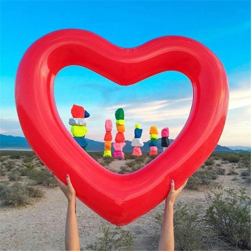 1.5M Water Float Kinderen Opblaasbare Ring Liefde Hart Pool Pool Float Voor Volwassenen