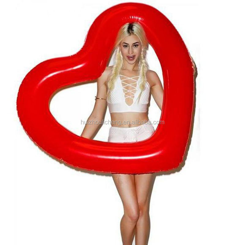 1.5M Water Float Kinderen Opblaasbare Ring Liefde Hart Pool Pool Float Voor Volwassenen