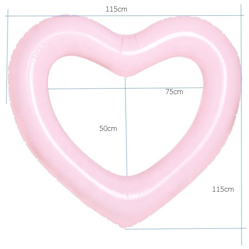 Volwassenen zwembad Float Beach Rings opblaasbaar 115 X 115cm Roze hartvormig opblaasbaar zwembad