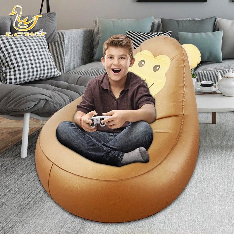 LC Chimpanzee Animal Design opblaasbare opvouwbare lounge opblaasbare bank stoel sofa met afstandsbediening licht