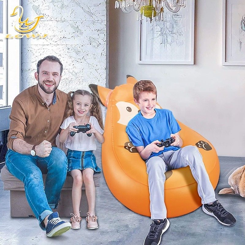 LC Chimpanzee Animal Design opblaasbare opvouwbare lounge opblaasbare bank stoel sofa met afstandsbediening licht