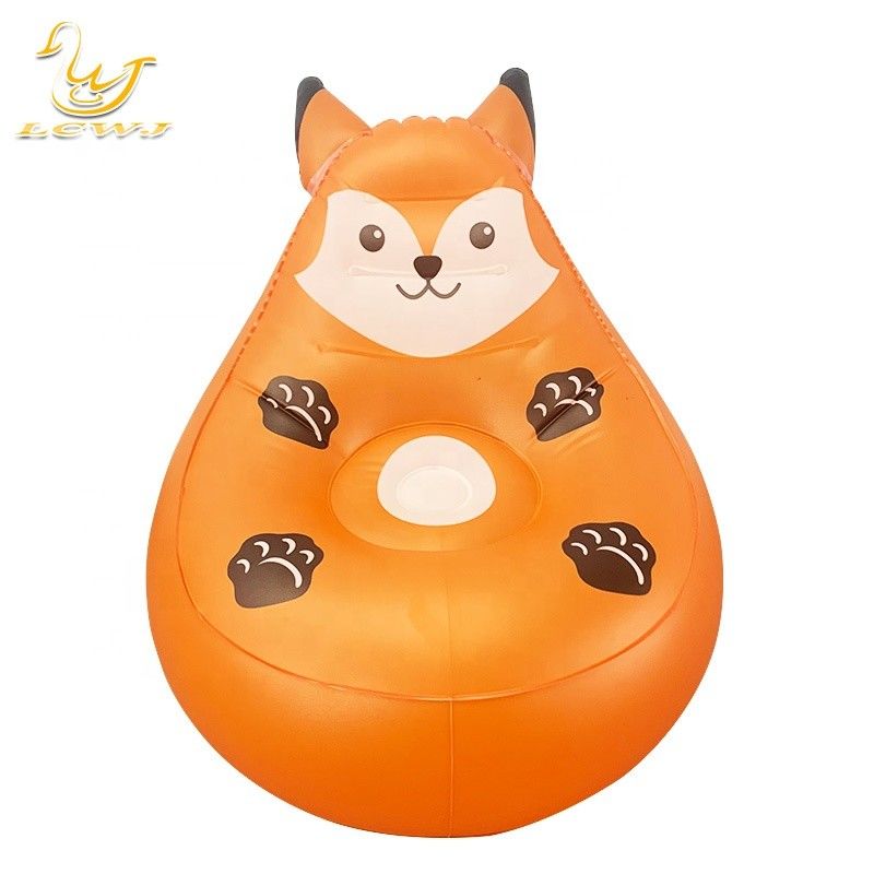 Schattige Panda Fox vorm lucht gevulde camping stoel vouwbare Air Lounge sofa voor kinderen