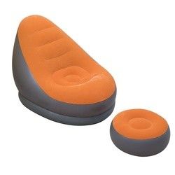 Flocked PVC Air Mattress Sofa Bed 110cm Outdoor Indoor Opblaasbaar Strandsofa