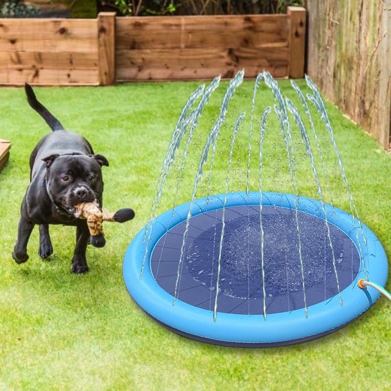 LC Water Splash Sprinkler Pad voor honden Huisdier Douche Sprinkler PVC Huisdier Speelgoed Honden Splash Pad