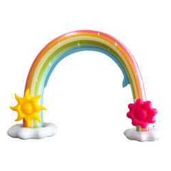 Opblaasbare gigantische strandbalsprinkler 6 voet water regenboog boog speelgoed voor baby's