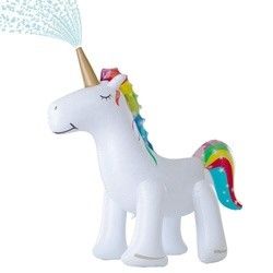Gigantische opblaasbare sprinkler speelgoed eenhoorn in de vorm van buiten sprinkler speelgoed voor kinderen