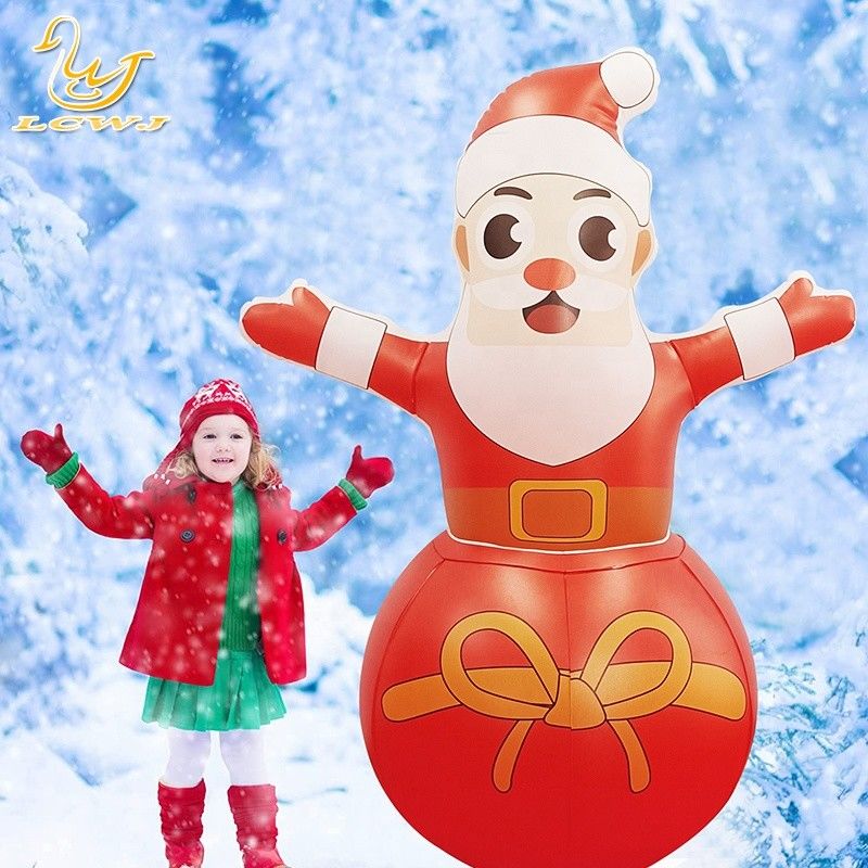 Roly Poly Air Blow Up Kerstman opblaasbare kerstversieringen met LED-licht