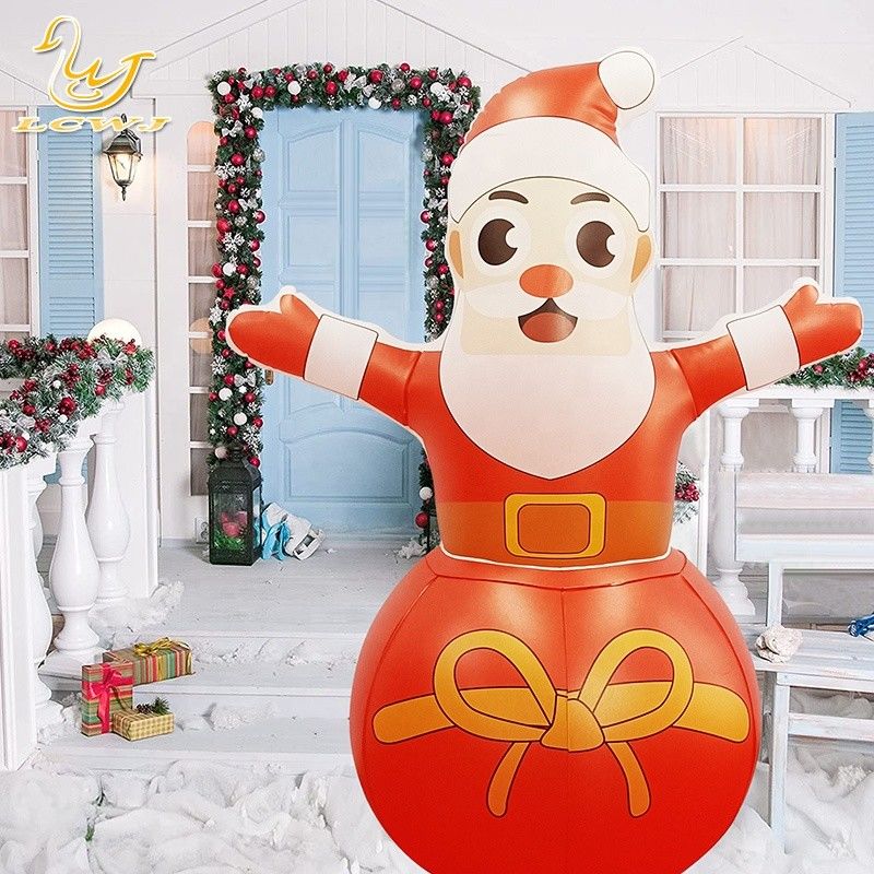 Roly Poly Air Blow Up Kerstman opblaasbare kerstversieringen met LED-licht