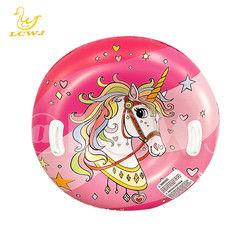Eenhoorn Donut Dinosaur Sled Blow Up Sport Heavy Duty Sled Sneeuw Tube