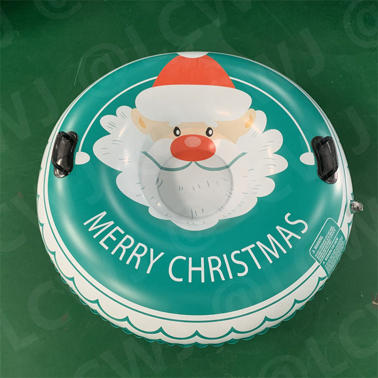 Opblaasbare 300 kg sleepbare sneeuw slee Kerst slee zware dienst blazen up slee buis pvc 0,6 mm