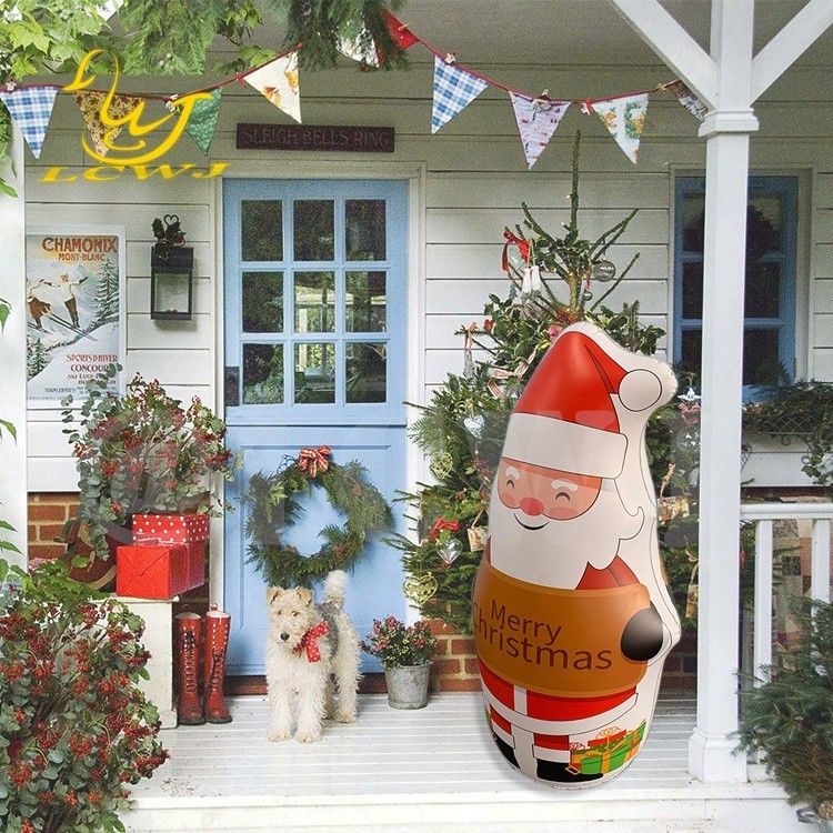 LC Blow Up Bopper Yard Decoratie Kerstmis opblaasbare Kerstman Decoratie met LED licht