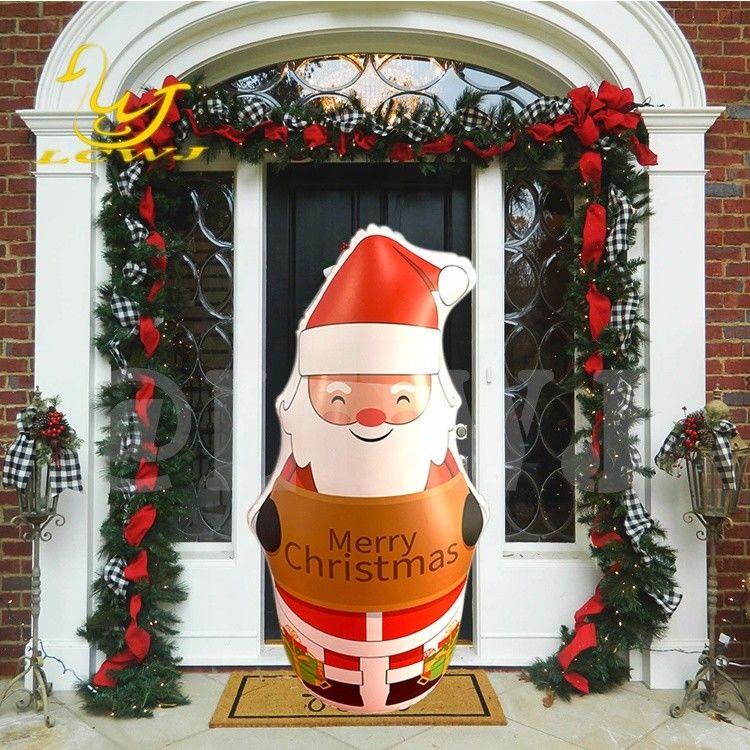 LC Blow Up Bopper Yard Decoratie Kerstmis opblaasbare Kerstman Decoratie met LED licht