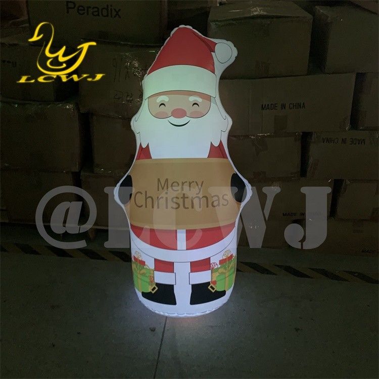 LC Blow Up Bopper Yard Decoratie Kerstmis opblaasbare Kerstman Decoratie met LED licht
