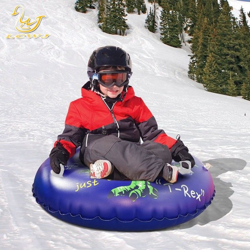 LC Kinderen Outdoor Winter Fun Dinosaurus T-rex Sleed Opvouwbare Sneeuw Volwassen Draagbare Sneeuw Sleed PVC Sneeuw Tube