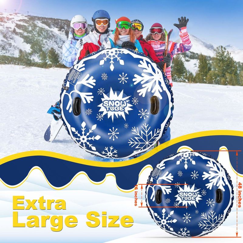 Zware sleigh volwassenen sneeuwbuizen sneeuw luchtbuis winter fun speelgoed voor kinderen