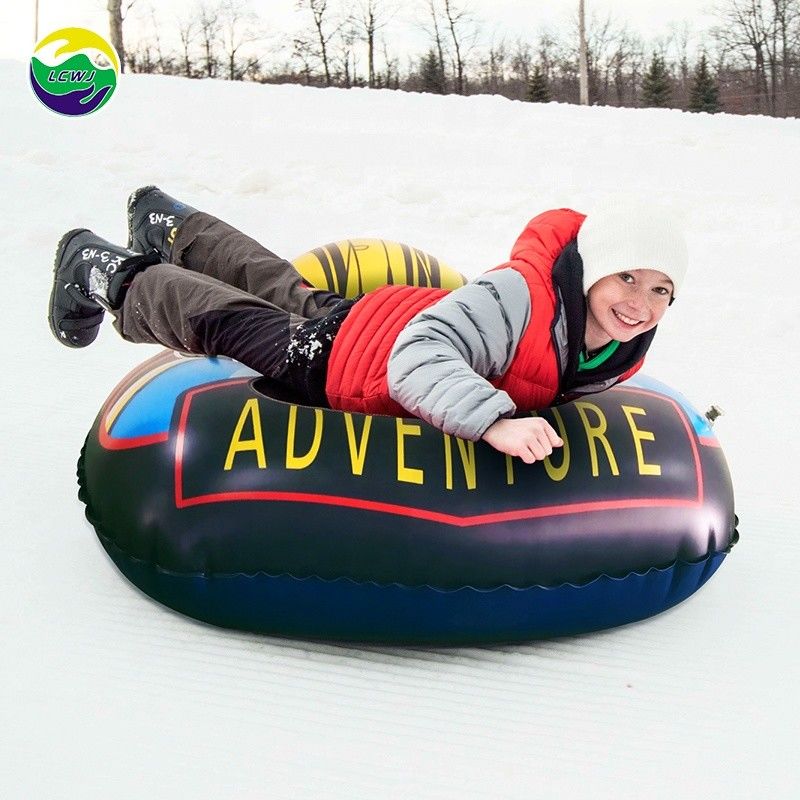 PVC opblaasbare sneeuwslee 300kgs Driehoekige raket slee sneeuw slee snowboard 120 x 90cm
