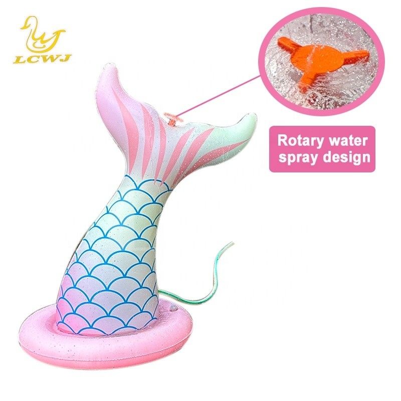 LC Zeemeermin Water Speelgoed Voor Jongens Meisjes Zomer Outdoor Game Achtertuin Blazen Up Spray Toy opblaasbare water sprinkler Voor Kinderen