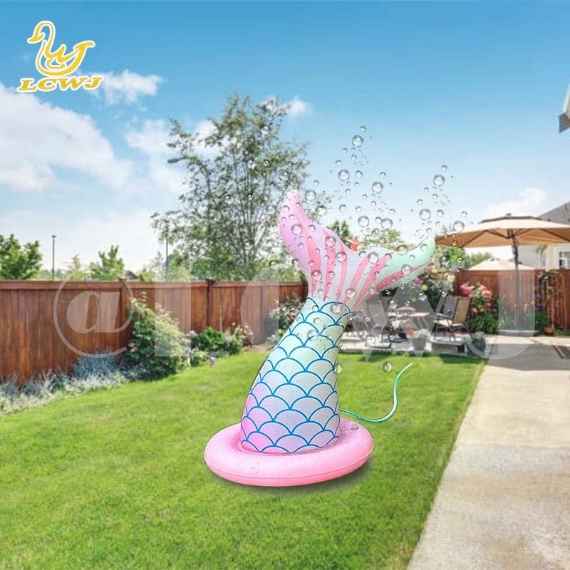 LC Zeemeermin Water Speelgoed Voor Jongens Meisjes Zomer Outdoor Game Achtertuin Blazen Up Spray Toy opblaasbare water sprinkler Voor Kinderen