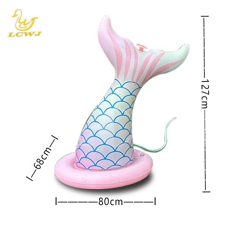 LC Zeemeermin Water Speelgoed Voor Jongens Meisjes Zomer Outdoor Game Achtertuin Blazen Up Spray Toy opblaasbare water sprinkler Voor Kinderen