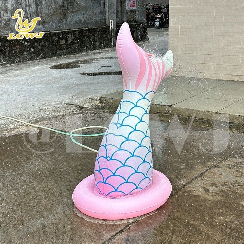 LC Zeemeermin Water Speelgoed Voor Jongens Meisjes Zomer Outdoor Game Achtertuin Blazen Up Spray Toy opblaasbare water sprinkler Voor Kinderen