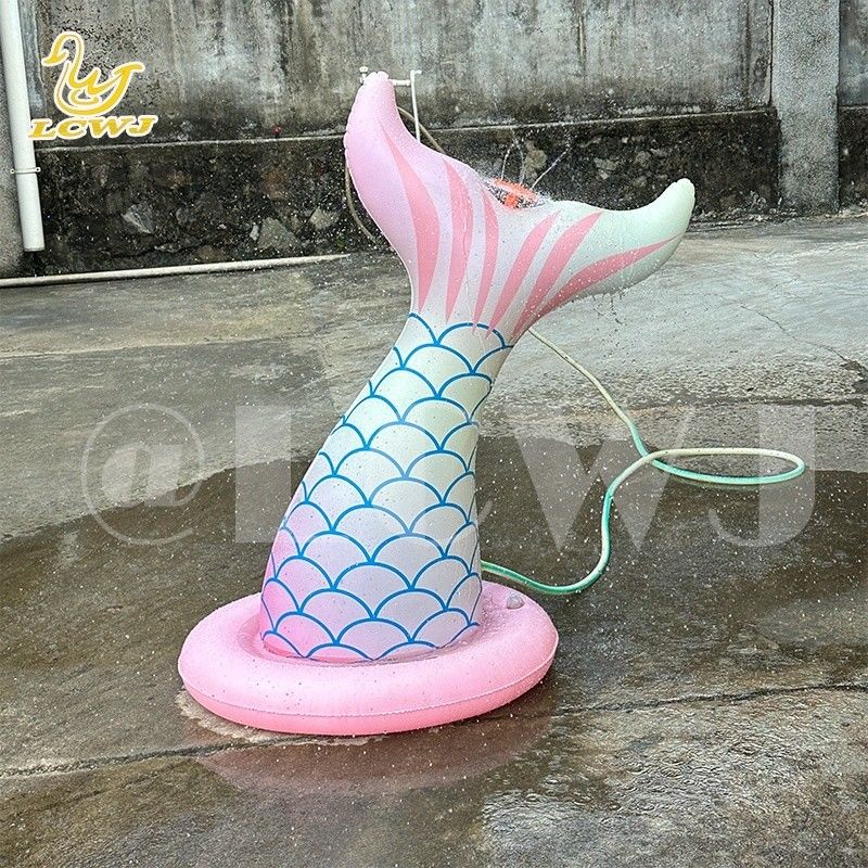 LC Zeemeermin Water Speelgoed Voor Jongens Meisjes Zomer Outdoor Game Achtertuin Blazen Up Spray Toy opblaasbare water sprinkler Voor Kinderen