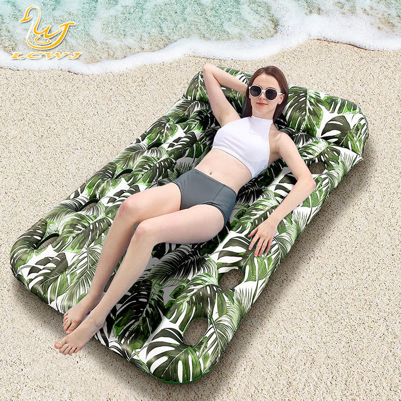 Lc Summer Beach Oversized Double Lounger Raft Zonnebaden zwembad Drijvers Waterpads zwembad opblaasbare voor volwassenen